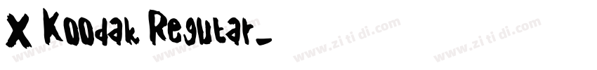 X Koodak Regular字体转换